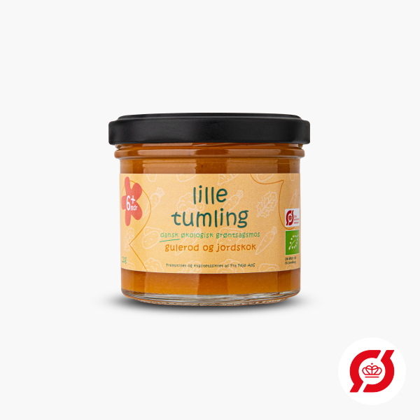ORGANIC BABY FOOD WITH CARROT AND SUNROOT 120G.